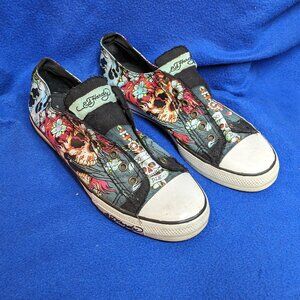Ed Hardy slip on sneakers